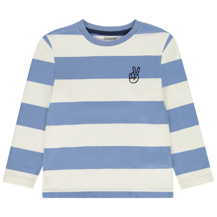 Lange mouwen fantasiet-shirt met strepen voor jongens 