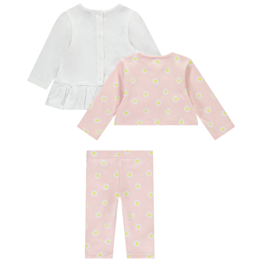 Ensemble 3 pièces avec tunique Minnie Disney pour bébé fille 