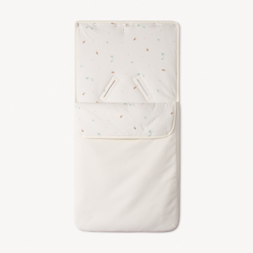 Nid d'ange en velours à doublure imprimée pour bébé 