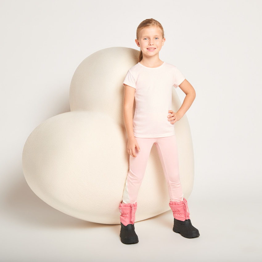 Lot de 2 maillots de corps manches courtes thermiques pour fille 