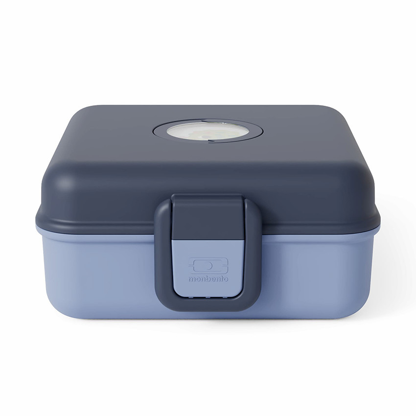 Lunchbox personnalisable 850ml Snacky avec couverts Infinity Blue 