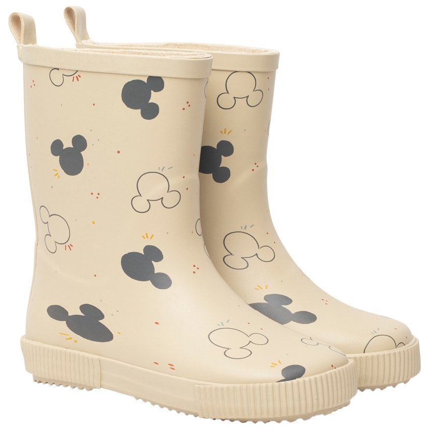 Bottes de pluie en caoutchouc imprimé Mickey Disney all-over pour garçon 
