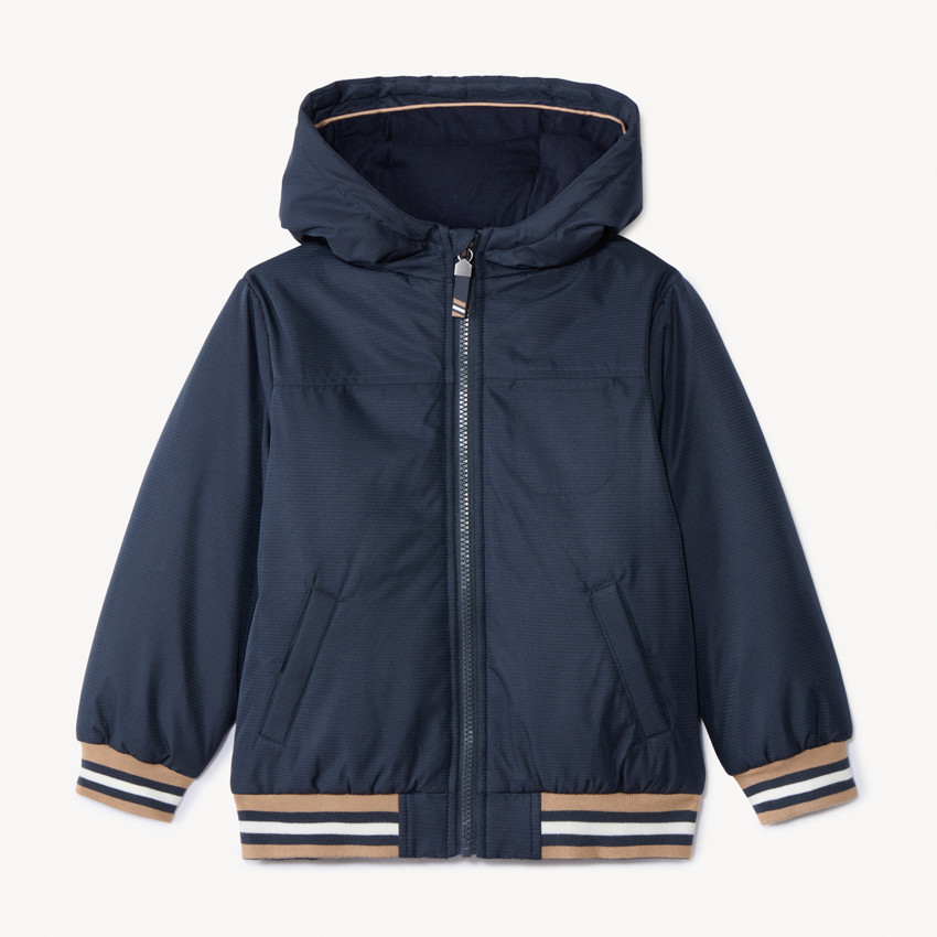 Ribstop windjack met padding voor jongens 