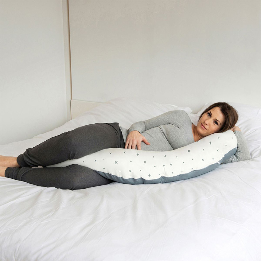 Coussin d’allaitement Doomoo – Etoiles/Bleu 