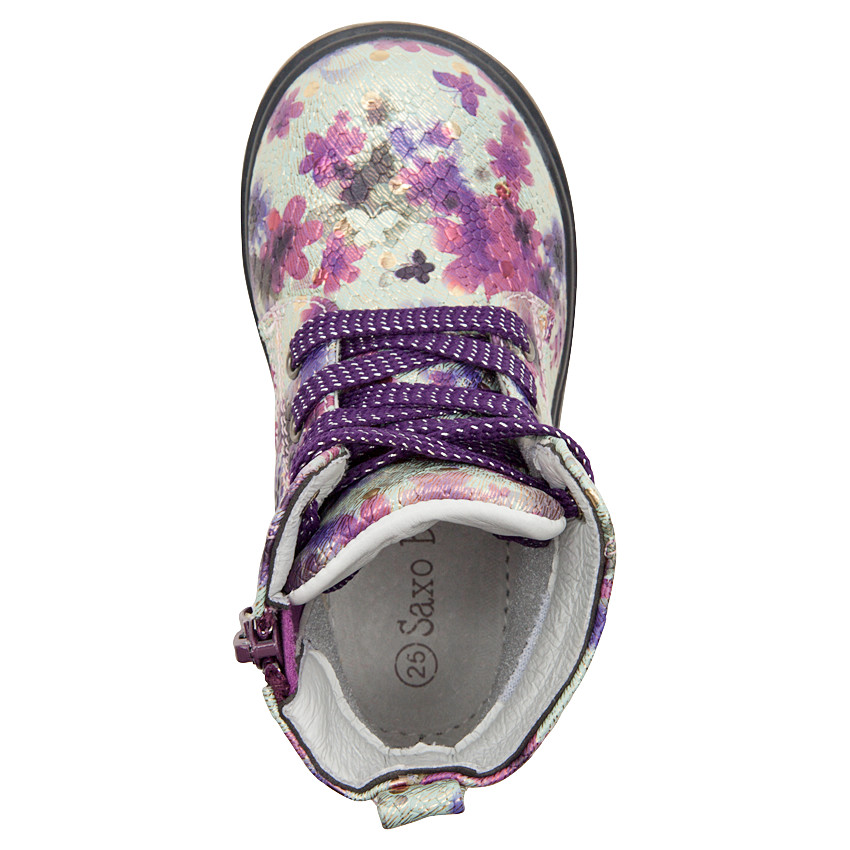 Pantoffels met schubeffect en bloemenprint "all-over" van 24 tot 29 