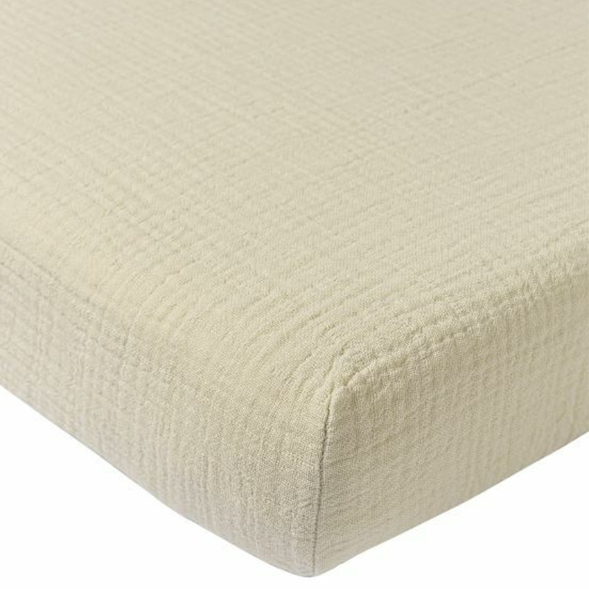 Hoeslaken pre-washed hydrofiel - Soft Sand - 60x120 cm 