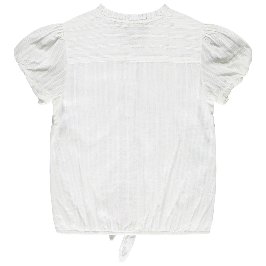 Korte mouwen blouse met plissé-effect voor meisjes 