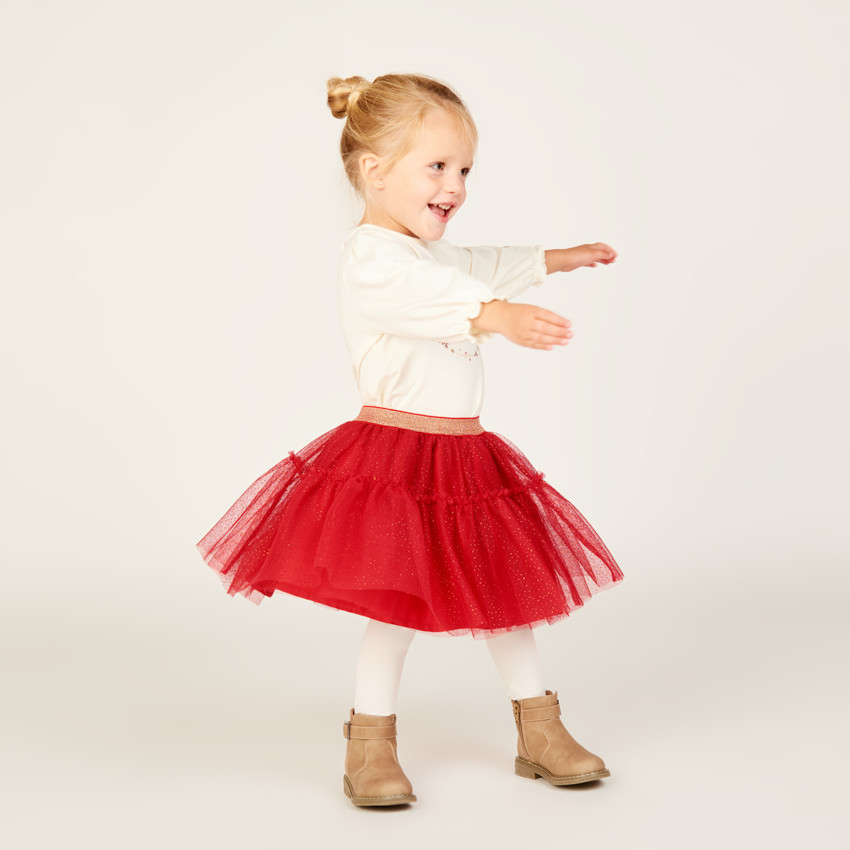 T-shirt met lange mouwen voor meisjes met print 