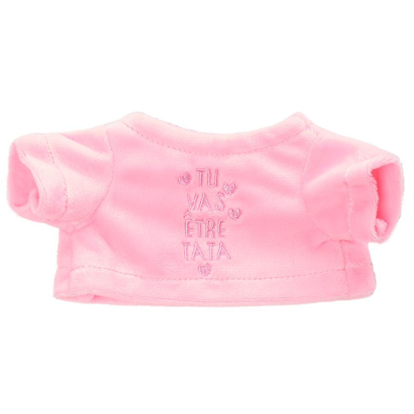 Kleed voor pluche geboorteaankondiging "je gaat tante worden" 