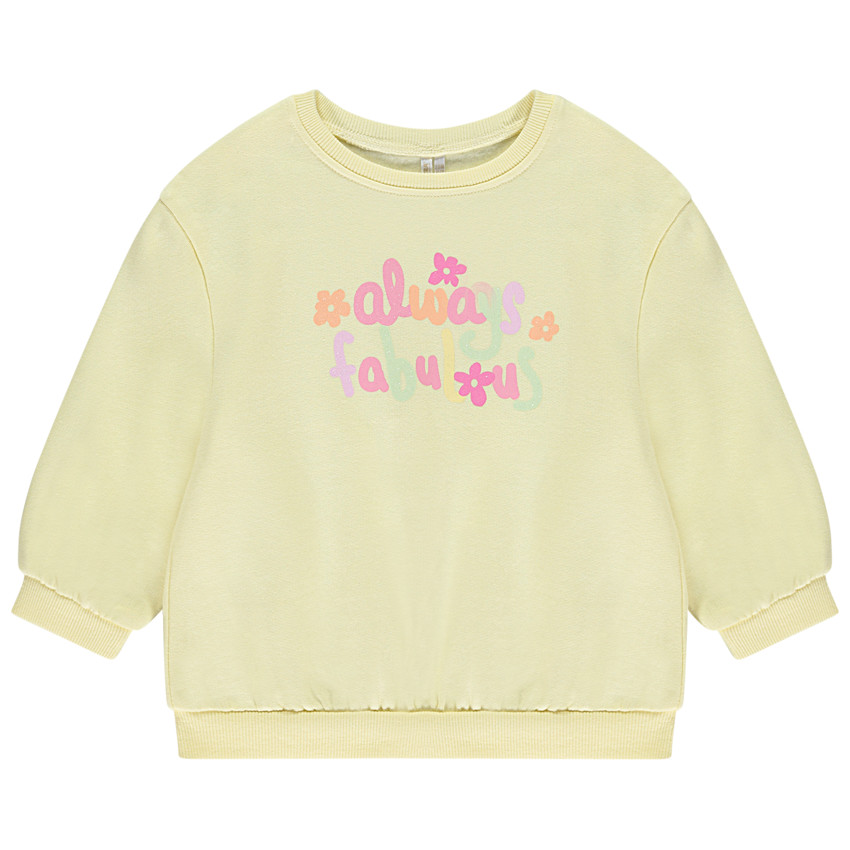 Fleece sweatshirt oversize voor meisjes 