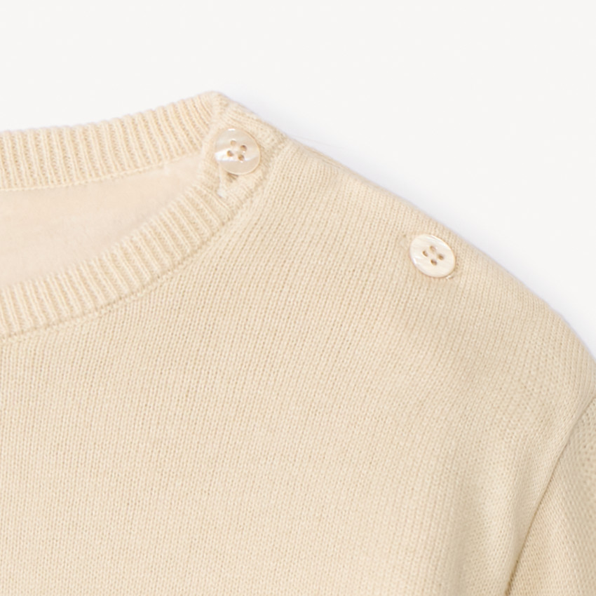 Pull en tricot à motifs brodés pour bébé fille 