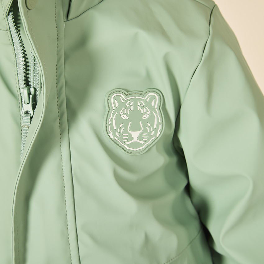 Parka gomme à capuche ludique tigre pour bébé garçon 