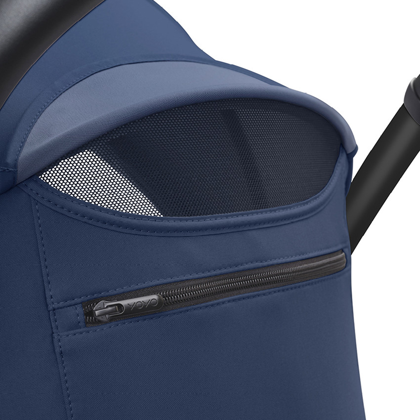 Kinderwagen Stokke® YOYO³ vanaf 6 maanden - Frame zwart/Blue Air France 