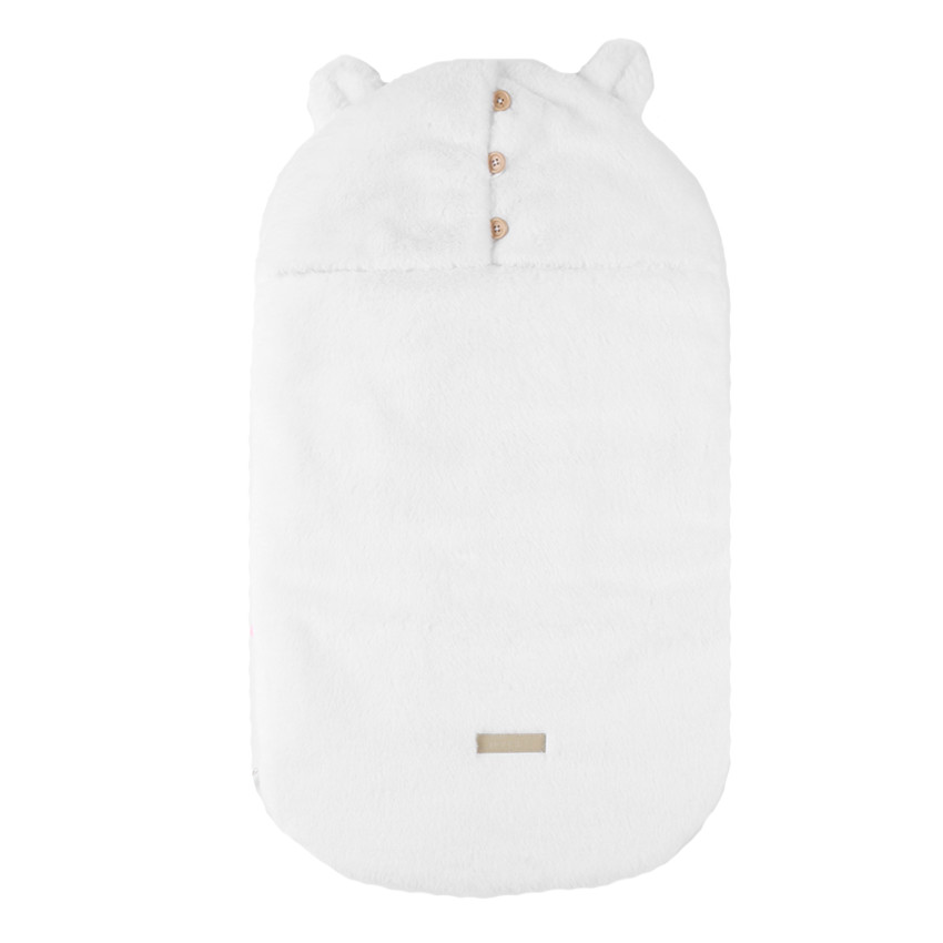 Nid d'ange en fausse fourrure Écru 