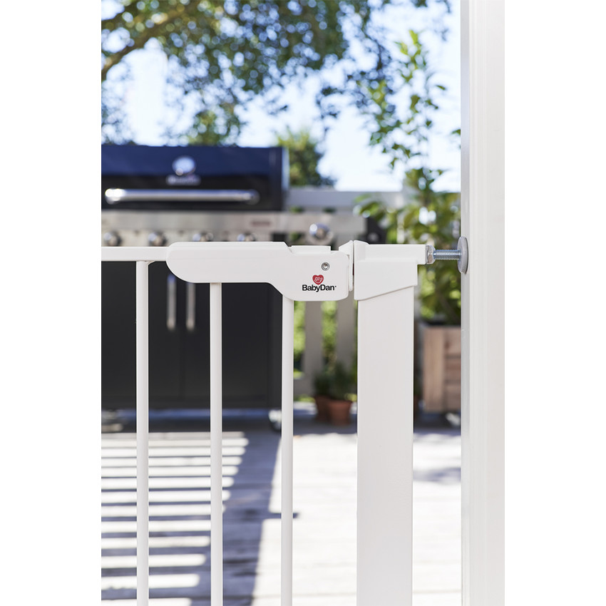 Barrière de sécurité Asta pour porte et escalier Métal Blanc 