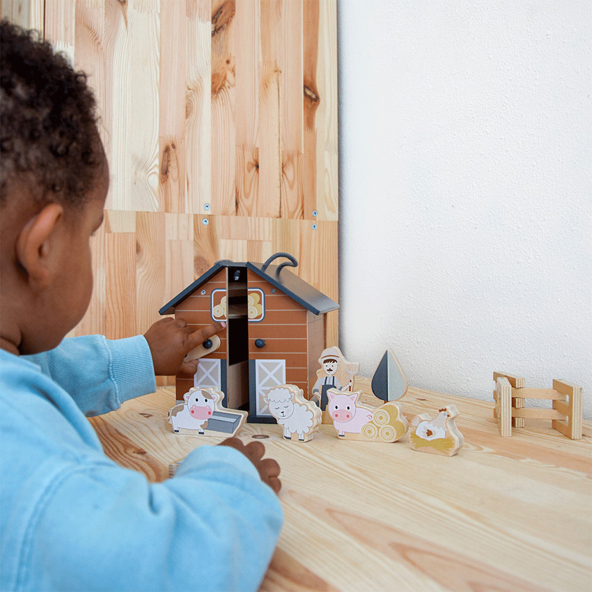 Ferme pliante en bois 