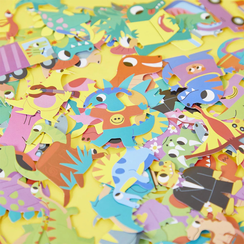 Pochette de 100 gommettes Dinosaures 