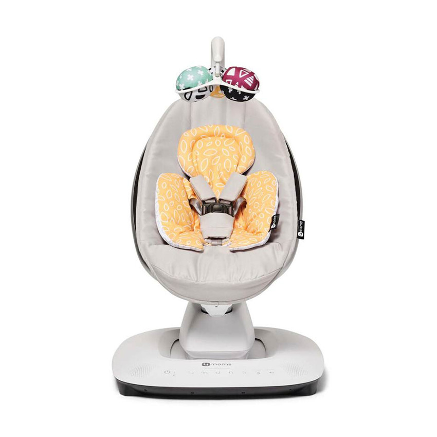 Insert nouveau-né réversible pour MamaRoo 5 en mesh jaune 