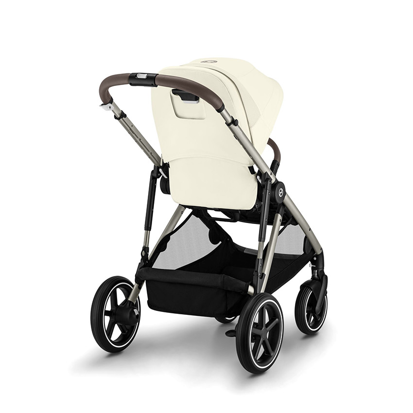 Poussette Gazelle S singel/double - Châssis Taupe / Siège Seashell Beige 