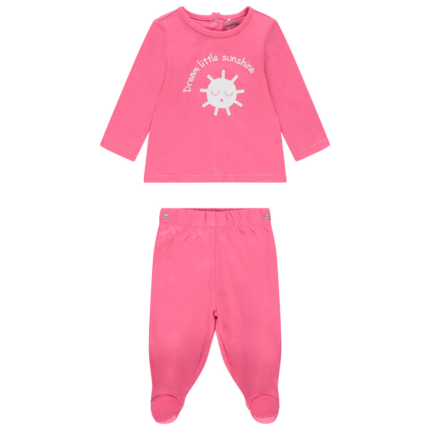 Pyjama van jersey met opgedrukte zon 