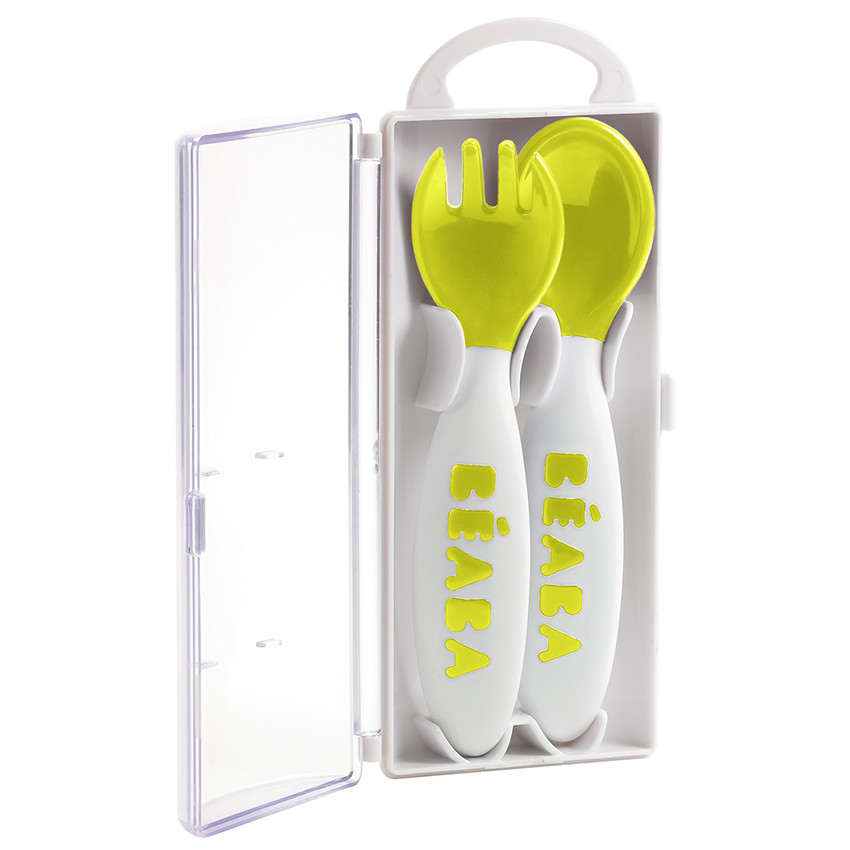 Set de 2 Couverts Ergonomiques 2ème âge - Néon 