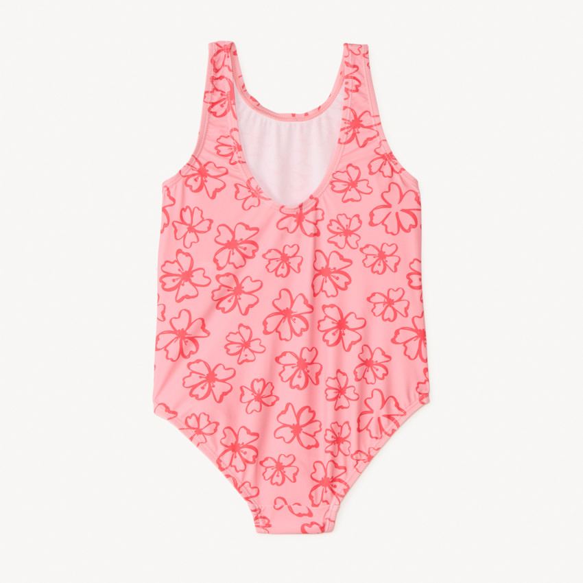 Maillot de bain 1 pièce imprimé fleurs de tiaré pour fille 