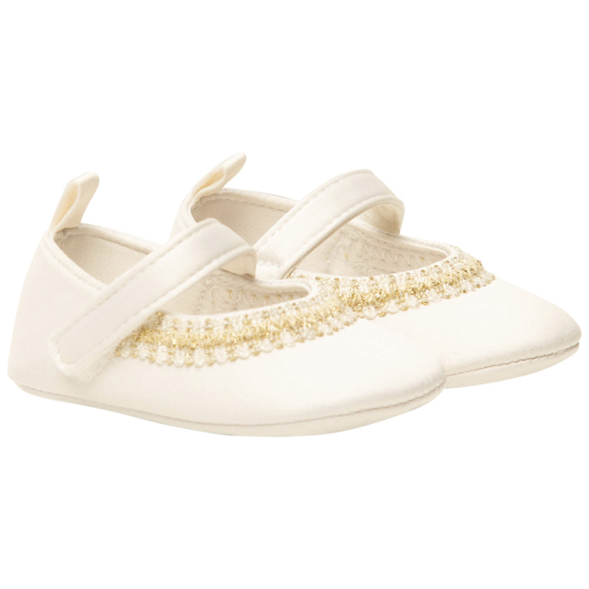 Babies in satijn met borduursel voor meisjes 