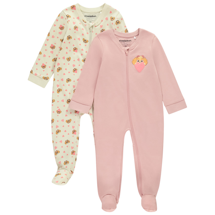 Lot de 2 dors-bien zippés Stella Pat'Patrouille pour bébé fille 