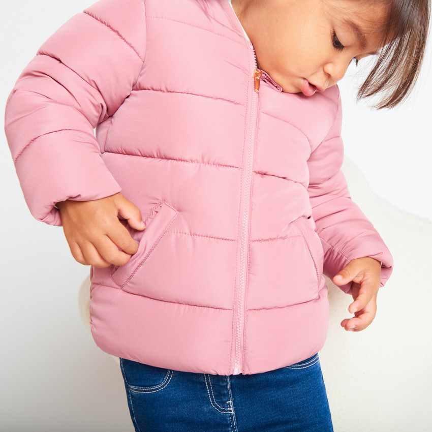 Donsjas van stof en microfleece voor meisjes 