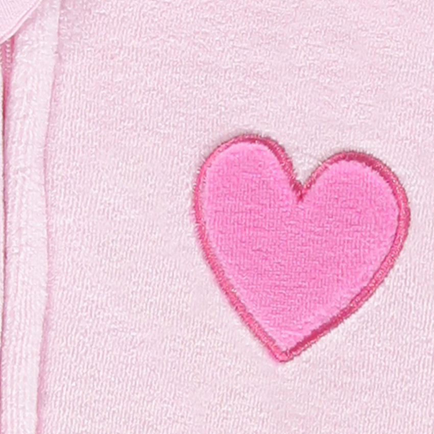 Turbulette manches longues en velours (de la naissance au 6 mois) 