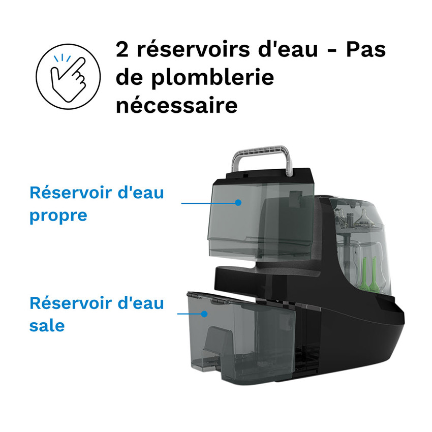 Lave-biberon électrique Pro  -Lave- Stérilise & Sèche All Black Noir 