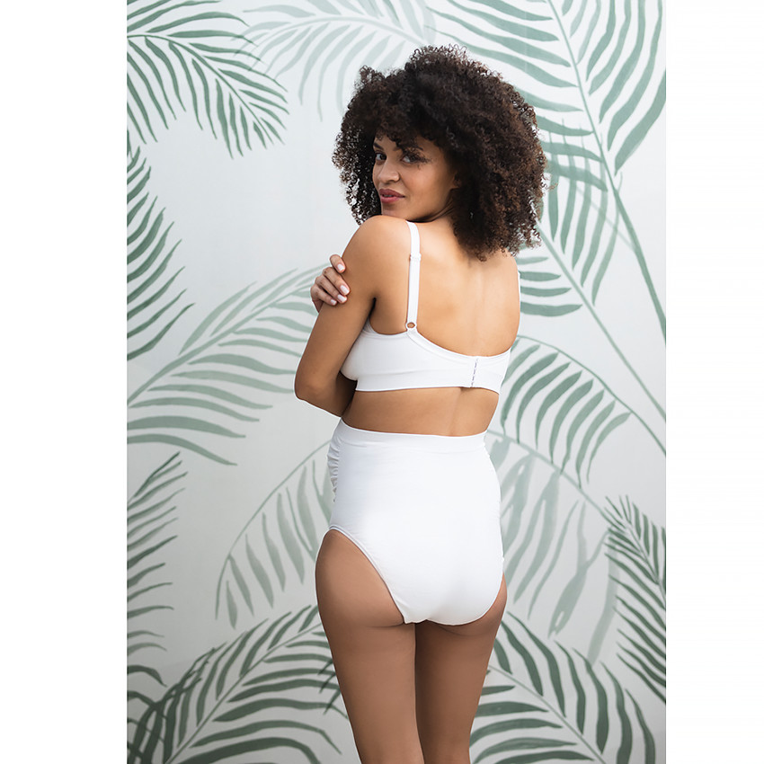 Culotte de grossesse taille haute sans coutures en microfibre 