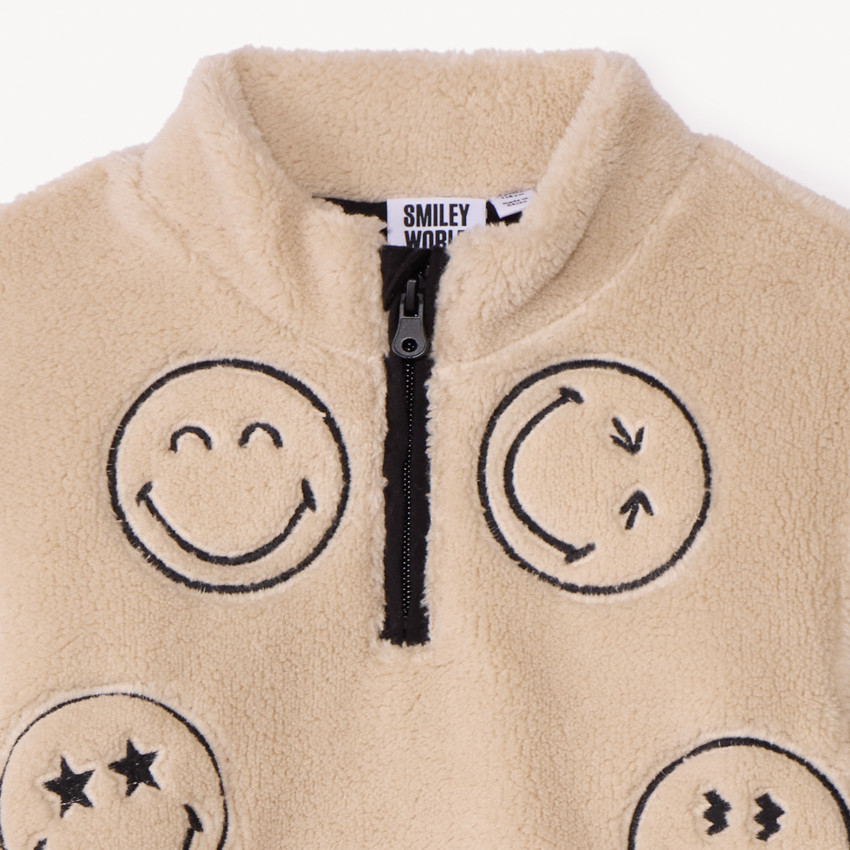 Sweat camionneur in sherpa SmileyWorld voor jongens 