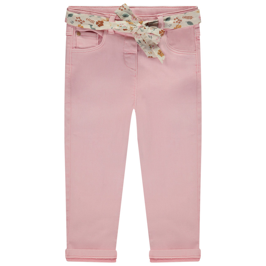 Jeans met sjaalceintuur voor meisjes 