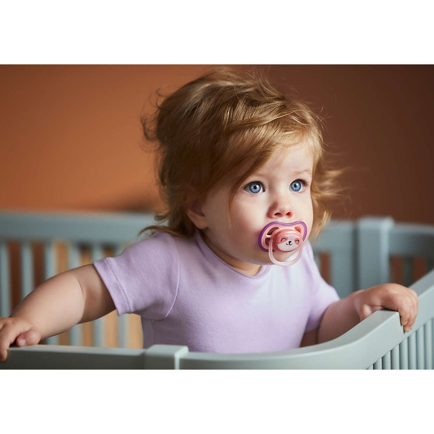 Lot de 2 sucettes 18m+ - Air Girl Girafe Chat 