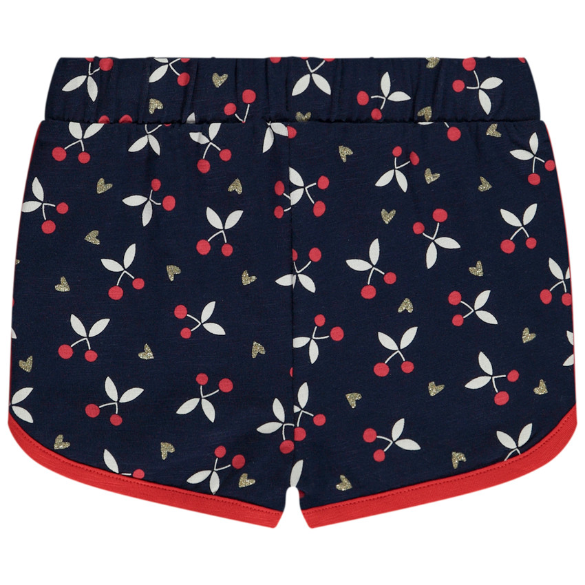Sportshort met fantasieprint voor babymeisje 