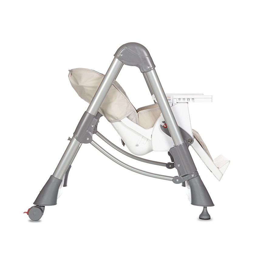 Chaise haute Luxe Métal - Beige 