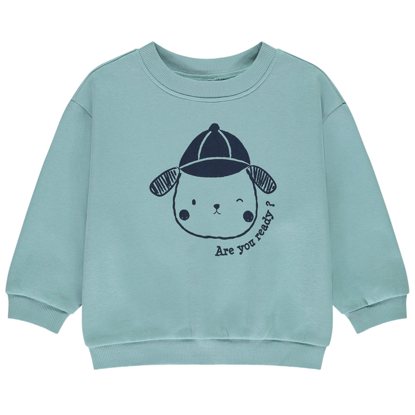 Fleece oversize sweatshirt voor jongen 