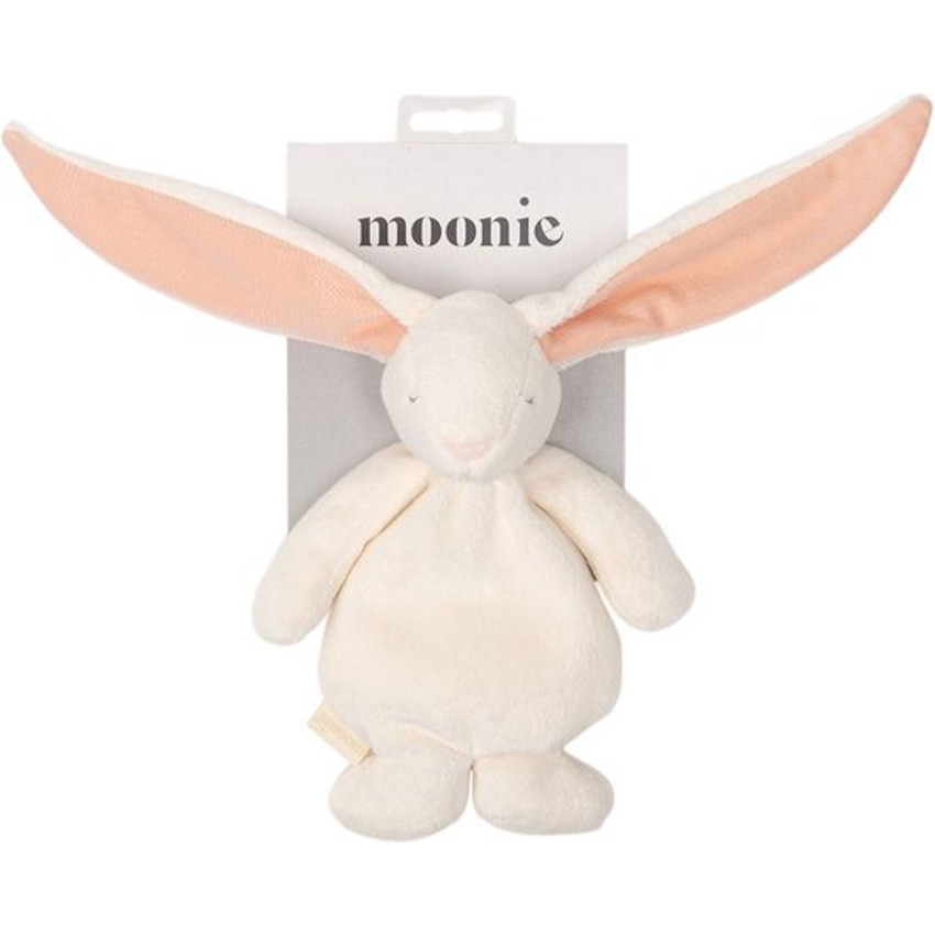 Peluche Mini Bunny avec granules sensoriels Crème/Rose 