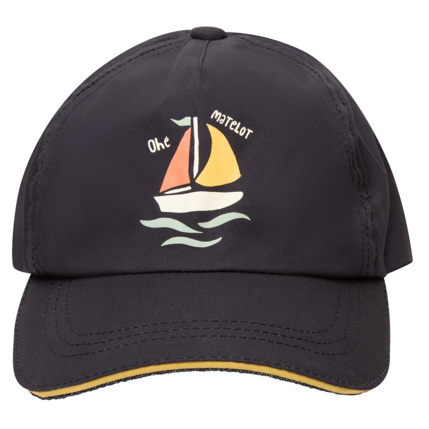 Casquette en popeline avec print voilier pour bébé garçon 