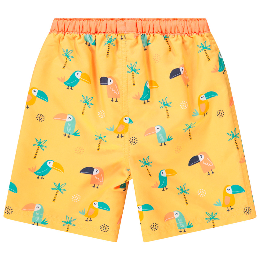 Short de bain imprimé toucans/palmiers pour bébé garçon 