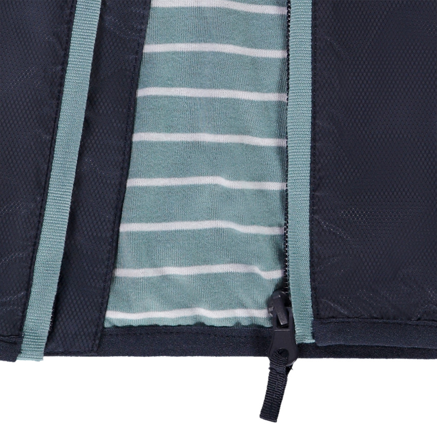 Gestreept windjack van gerecycled polyester met kap voor jongens 