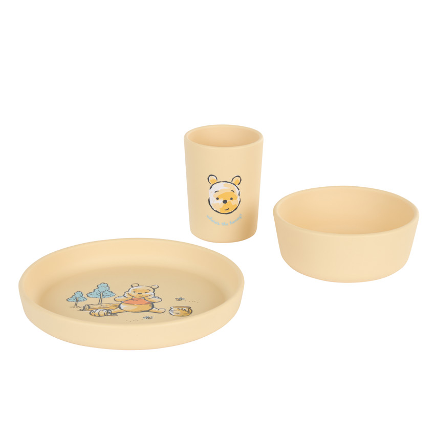Set repas en silicone Winnie L'ourson Disney - 5 pièces 
