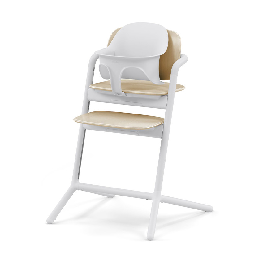 Chaise haute évolutive Lemo 3 en 1 sand white 