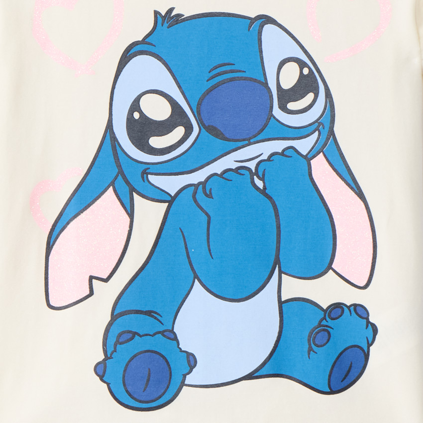 T-shirt manches courtes Stitch Disney pour fille 