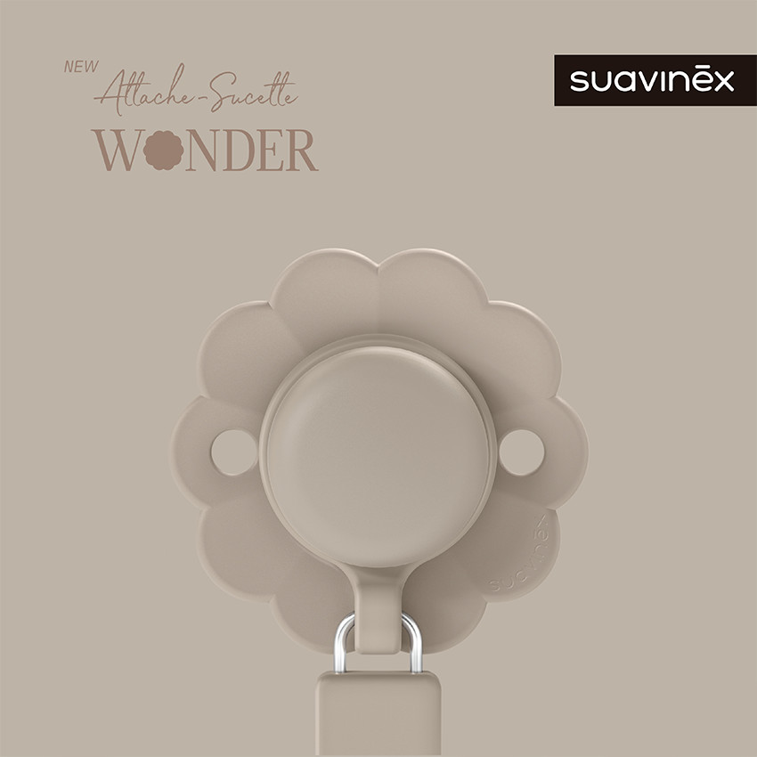 Attache-sucette en silicone Wonder gray cloud 