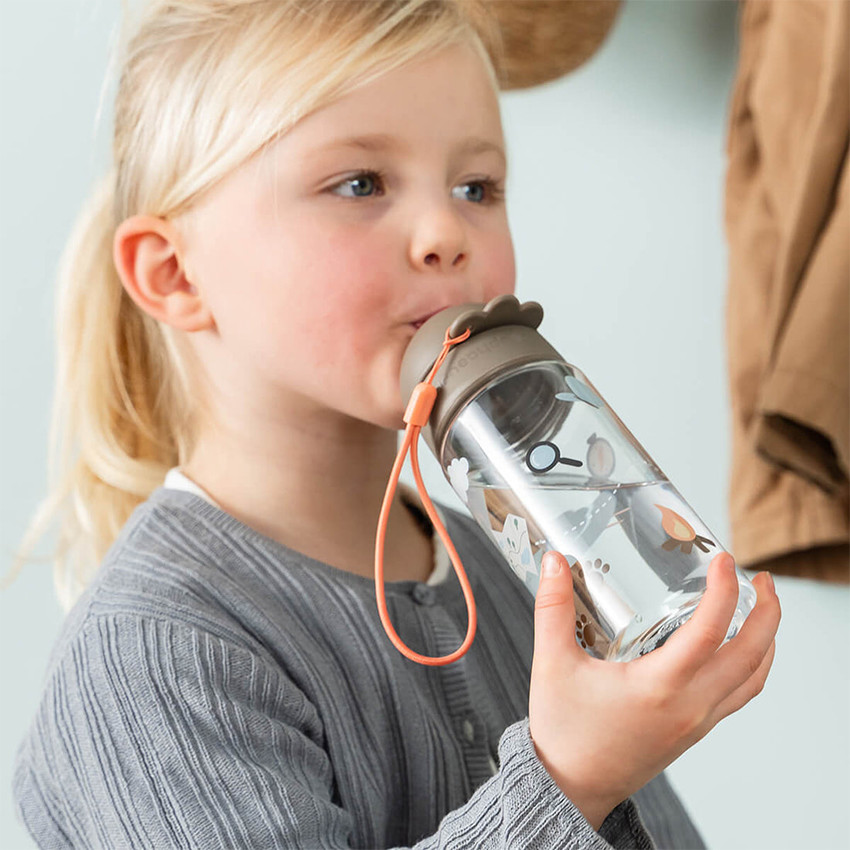 Gourde avec paille 350ml Trails Sable 