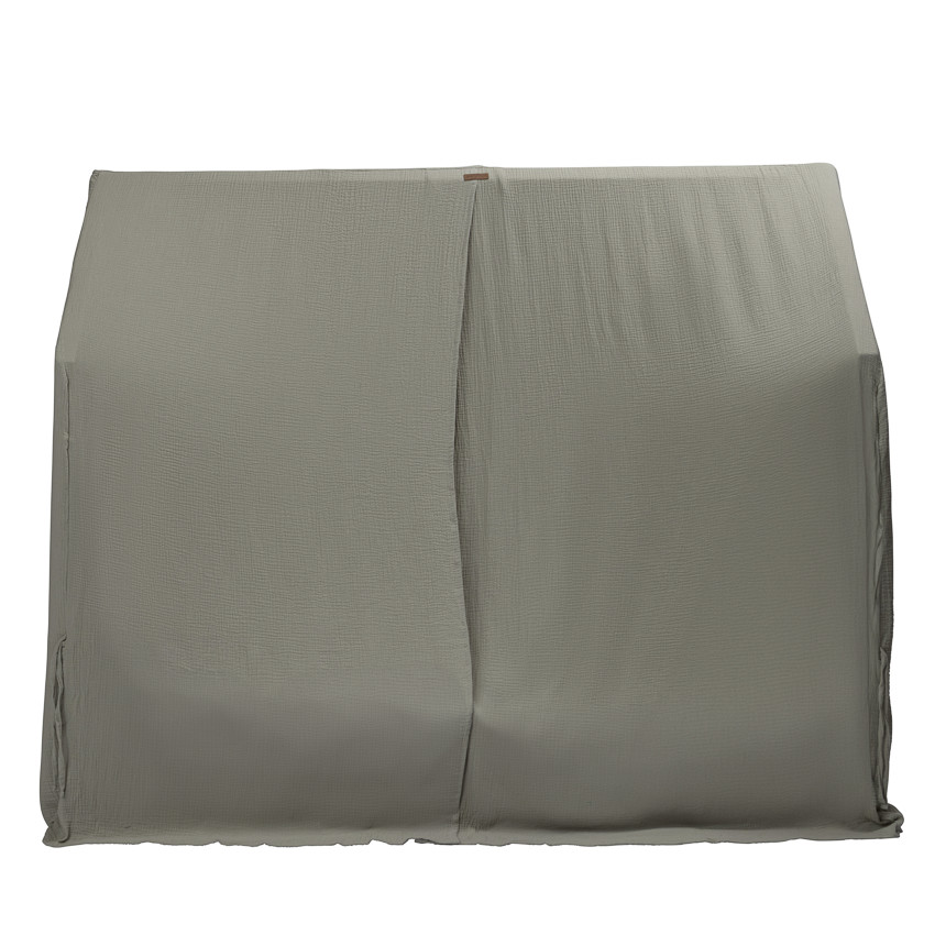 Toile en gaze de coton pour lit Premissori vert 