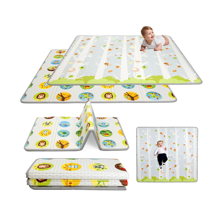 Speeltapijt XXL 200x180 cm opvouwbaar & omkeerbaar 