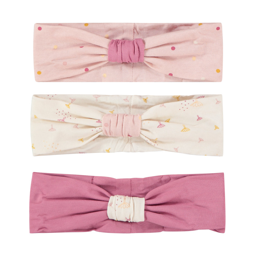 Lot de 3 bandeaux fantaisie pour bébé fille 